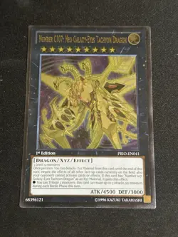 Yugioh Number C107: Neo Galaxy-Eyes Tachyon Dragon PRIO-EN041 1st NM - Image 1