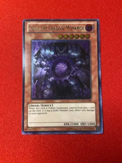Yugioh Caius the Shadow Monarch TU03-EN000 Ultimate Rare lightly played - Image 1