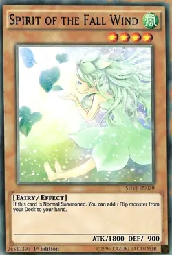 Spirit of the Fall Wind SHVI EN039 - YuGiOh Card - Rare - 1ST EDITION - NM - Image 2