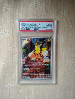 Detective Pikachu Pokemon Promo Card PSA8 - Image 1
