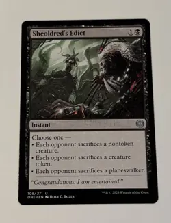 MTG Sheoldred's Edict - Phyrexia: All Will Be One LP - Image 1