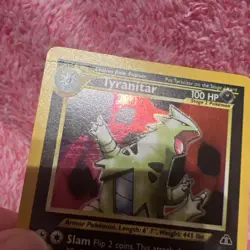 Pokemon TCG Tyranitar Neo Discovery Holo Card 12/75 Unlimited Rare - Image 4