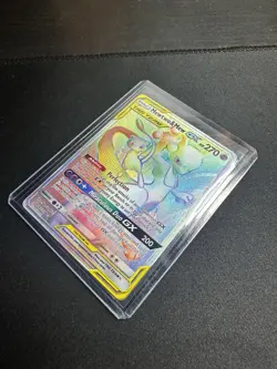 Pokemon Mewtwo & Mew GX Unified Minds Secret Rare Card 242/236 Tag Team - Image 1