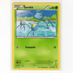 Pokemon TCG Surskit 13/160 XY Primal Clash Regular Common Card EN-LP 2015 - Image 1