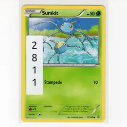 Pokemon TCG Surskit 13/160 XY Primal Clash Regular Common Card EN-LP 2015 - Image 3