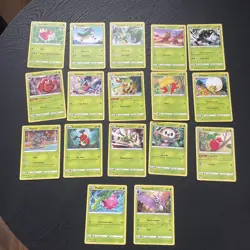 Pokemon Card bundle (17 cards) Near Mint - Zaria’s Gogoat Simisage Scyther - Image 1