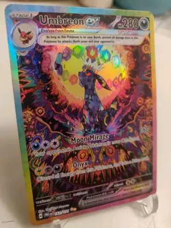 *Custom-made*HighQuality, Textured Holo,Umbreon Ex"Display Card" - Image 2
