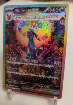 *Custom-made*HighQuality, Textured Holo,Umbreon Ex"Display Card" - Image 3