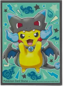 9X Pokemon Center Japan Official Poncho Pikachu M Charizard X Card Sleeves 2016 - Image 2