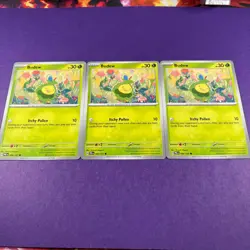 Budew 004/131 x3 Prismatic Evolutions Playset Pokemon Trading Card TCG - Image 2
