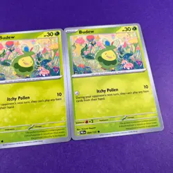 Budew 004/131 x3 Prismatic Evolutions Playset Pokemon Trading Card TCG - Image 5