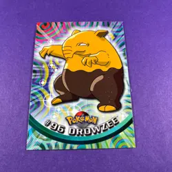 Topps Pokemon Drowzee Non Holo 96 Series 1 Card Blue Topps Trading Card - Image 1