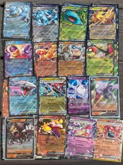 Massive 1000 Pokemon Card Lot - Over 50 Foils, Rares, V's, EX's - NO DUPLICATES - Image 2