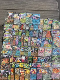 Massive 1000 Pokemon Card Lot - Over 50 Foils, Rares, V's, EX's - NO DUPLICATES - Image 3