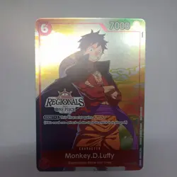 One Piece Card Game Monkey D Luffy P-001 Regionals 2024 Participation Promo - Image 1
