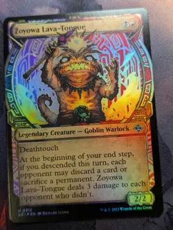 Zoyowa Lava-Tongue - LCI - 0312- MTG - TCG Card SHOWCASE FOIL - Image 1