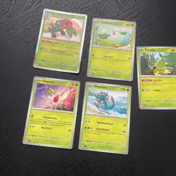Pokemon TCG Pokemon Shaymo Turtwig Dhelmise Card bundle (5 cards) Near Mint - Image 5