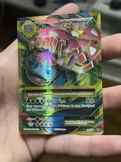 M Venusaur EX Full Art Holo Card 100/108 Evolutions lightly played Condition - Image 1