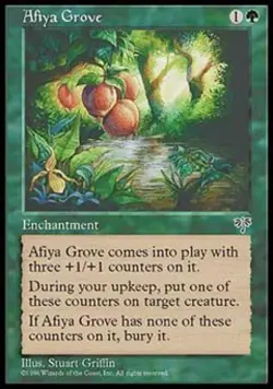 Afiya Grove - Light Play MTG Mirage - Image 1