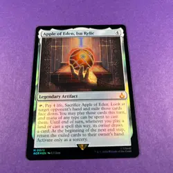 MTG Assassin's Creed Foil Apple of Eden, Isu Relic Mythic Rare M 0070 MTG WOTC - Image 1