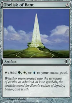 Obelisk of Bant - Medium Play MTG Shards of Alara - Image 1