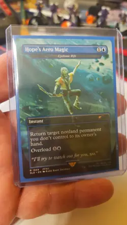 MTG Final Fantasy Hope's Aero Magic/Cyclonic Rift SLD #1869 *Rainbow FOIL* Rare - Image 1