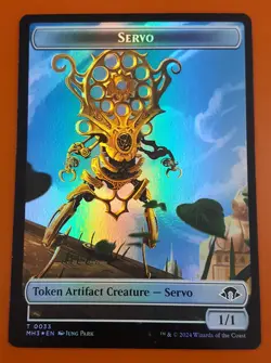 1x Servo & Treasure (0034) | FOIL TOKEN | Modern Horizons 3 | MTG Magic Cards - Image 1