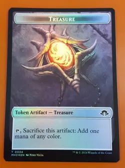 1x Servo & Treasure (0034) | FOIL TOKEN | Modern Horizons 3 | MTG Magic Cards - Image 2