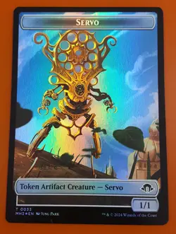 1x Servo & Thopter (0013) | FOIL TOKEN | Modern Horizons 3 | MTG Magic Cards - Image 1