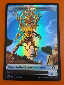 1x Servo & Snake (0020) | FOIL TOKEN | Modern Horizons 3 | MTG Magic Cards - Image 1