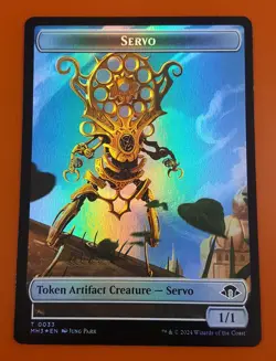 1x Servo & Phyrexian Wurm (0018) | FOIL TOKEN | Modern Horizons 3 | MTG Magic - Image 1