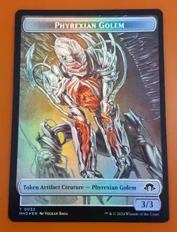 1x Servo & Phyrexian Golem (0032) | FOIL TOKEN | Modern Horizons 3 | MTG Magic - Image 2