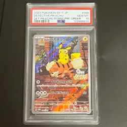 PSA10 Detective Pikachu Pokemon Card Promo - Image 1