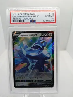 2022 POKEMON SWSH ORIGIN FORME DIALGA V ASTRAL RADIANCE #113 PSA 10 GEM MINT - Image 1