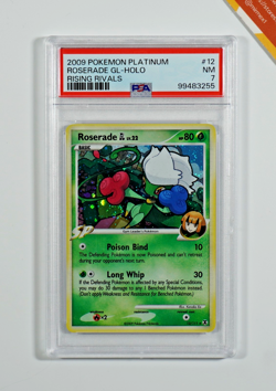 Pokemon PSA 7 Roserade Gl #12 Holo Rising Rivals 2009 Inglese - Image 1
