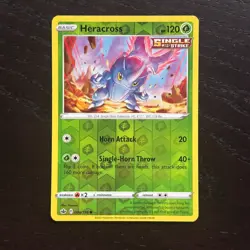 Heracross 006/198 Pokemon Chilling Reign Sword & Shield Reverse Holo Common NM - Image 1