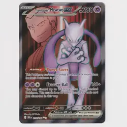 Team Rocket's Mewtwo Ex 213/182 Destined Rivals Pokemon TCG MINT 🔥 - Image 1