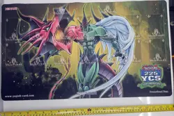 2017 Yugioh Championship YCS 225 Elemental Hero Flame Wingman Playmat - Image 1