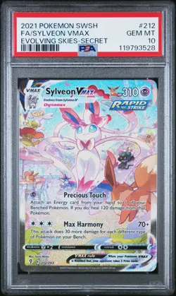 Sylveon VMAX - Alt Art #212 Evolving Skies- Secret - Pokemon Card - PSA 10 - Image 1