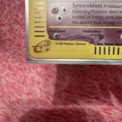 Alakazam Expedition Holo Rare Pokemon TCG Card 1/165 NM Condition - Image 3