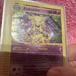 Alakazam Expedition Holo Rare Pokemon TCG Card 1/165 NM Condition - Image 5