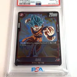 2024 DRAGON BALL SUPER CARD GAME FUSION WORLD JPN V JUMP PROMO SON GOKU PSA 10 - Image 2