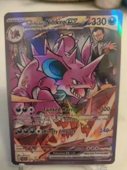 *Custom-made*GoodQuality,Holo, Team Rockets Nidoking Ex"Display Card" - Image 1