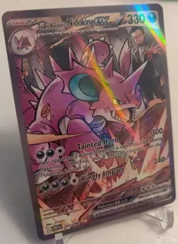 *Custom-made*GoodQuality,Holo, Team Rockets Nidoking Ex"Display Card" - Image 3