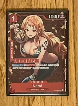 Nami ST01-007 Winner Alt Art One Piece Trading Card Game NM - Image 1