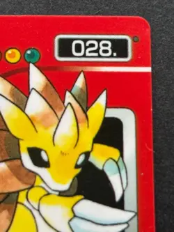 Sandslash NO.028 Pokemon Zukan Pokedex mini card Pokemon Anime Japanese Nintendo - Image 3