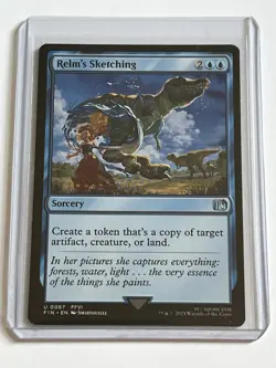 Relms Sketching 67  MTG Final Fantasy 2025  Mint - 9.0 +  Uncommon Non Foil - Image 1