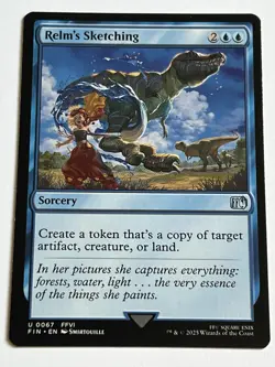 Relms Sketching 67  MTG Final Fantasy 2025  Mint - 9.0 +  Uncommon Non Foil - Image 4