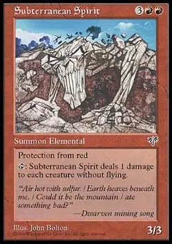 Subterranean Spirit - Light Play MTG Mirage - Image 1
