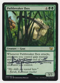 Signed Pathbreaker Ibex Proof Sketch MP Artist Christopher Moeller MTG Magic AP! - Image 2